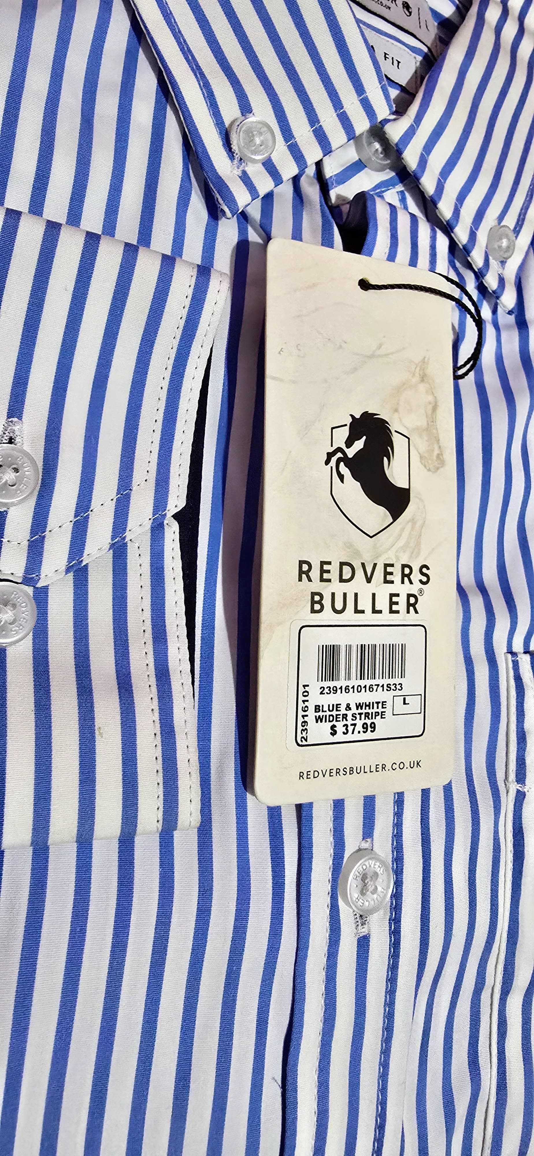 Redvers Buller blue and white striped shirts — image 6