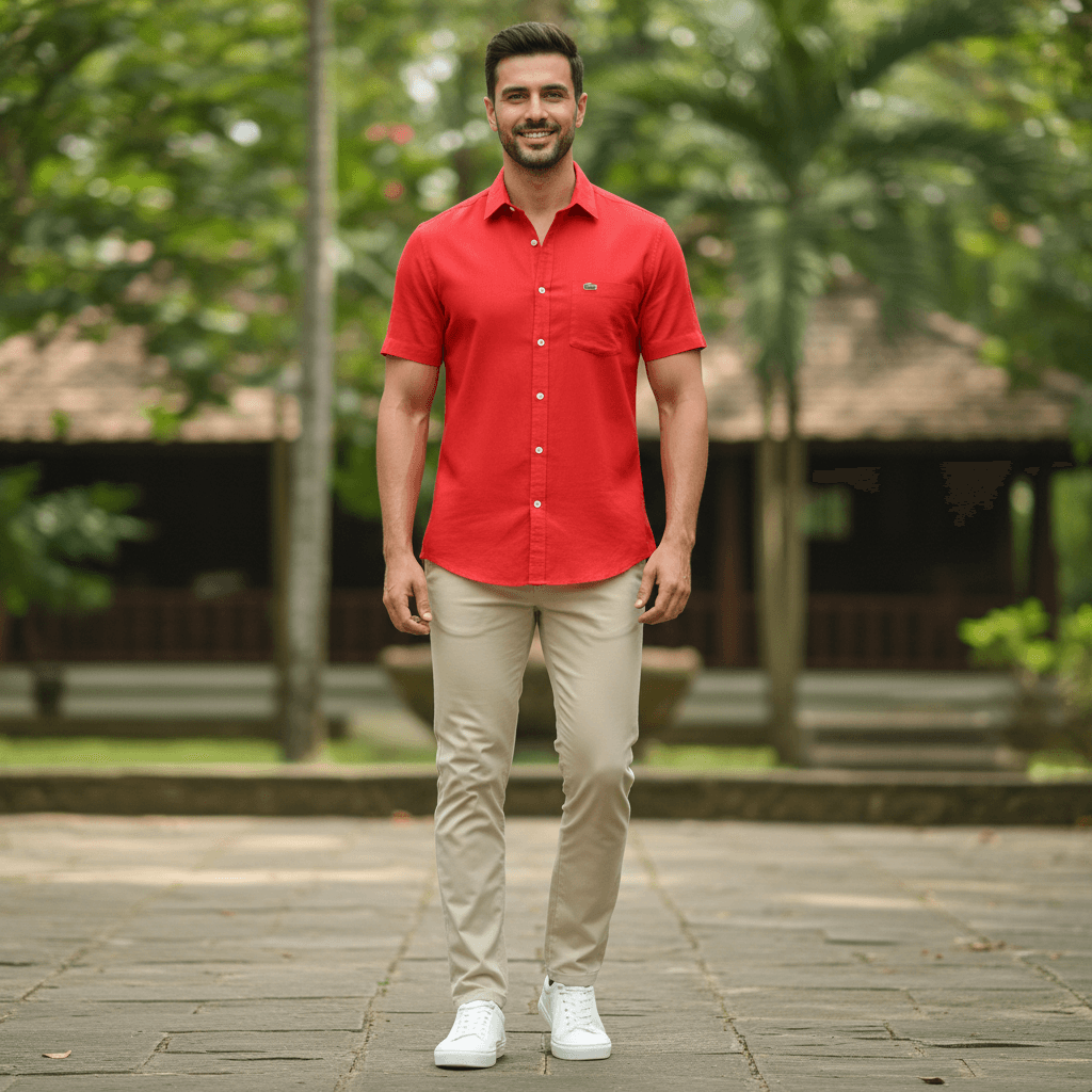 Lacoste red shirts — image 1