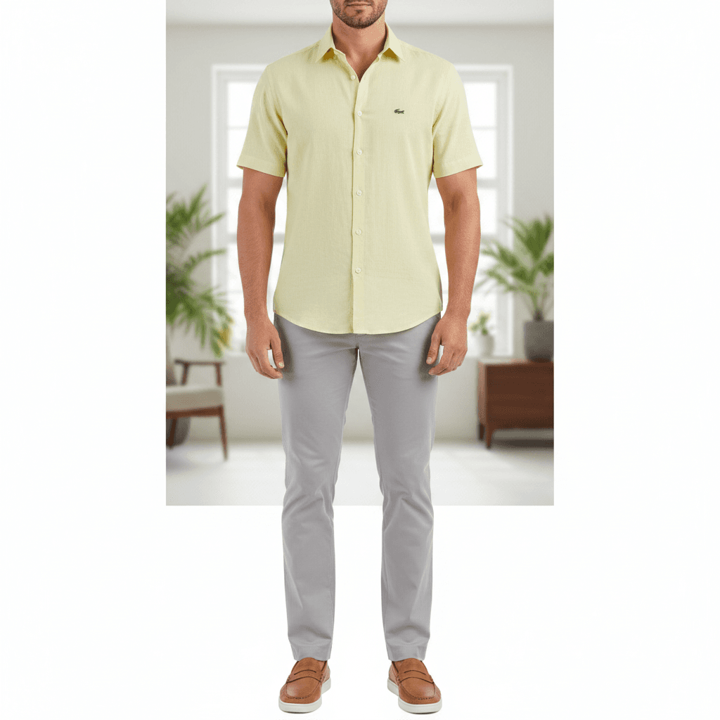 Lacoste light yellow shirts — image 1