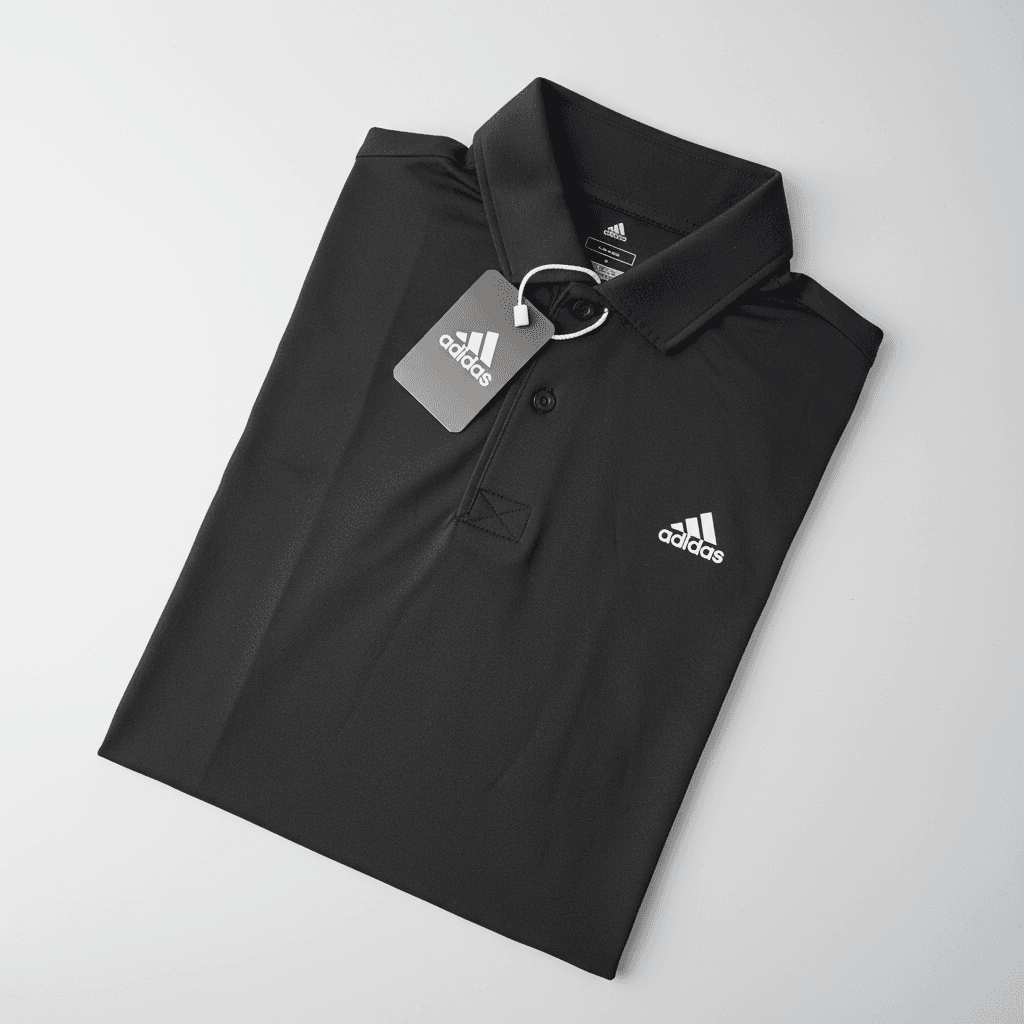 Adidas black polo shirts — image 4