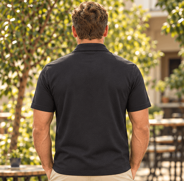 Adidas black polo shirts — image 2