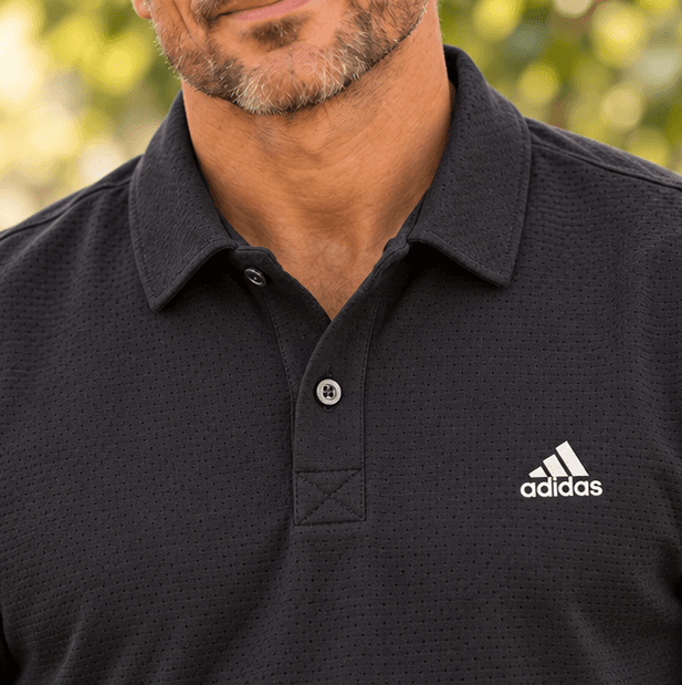 Adidas black polo shirts — image 3