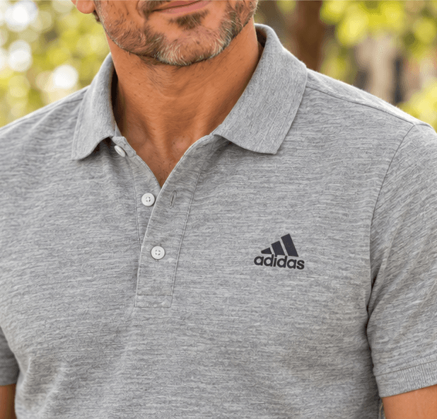 Adidas grey polo shirts — image 3